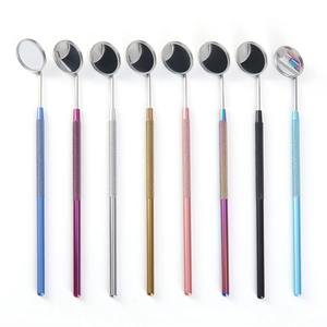Espejo Bucal Dental Multifunción con Reflector, Mango Desmontable de Acero Inoxidable, 8 Colores, Instrumentos Dentales - Product Image 1