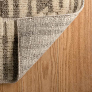 พรมขนสัตว์ถักมือสีธรรมชาติสำหรับเฟอร์นิเจอร์ห้องนั่งเล่น - Product Image 6