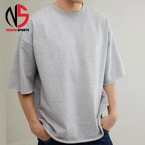 Camisetas deportivas casuales personalizadas de fábrica al por mayor, de secado rápido, 100% algodón, para hombre, de corte holgado, estampadas, 2026 - Product Image 3