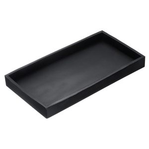 Modern <b>Black</b> Wooden Serving <b>Tray</b> Multipurpose <b>Tray</b> Natural Serving Decor Stackable Dessert <b>Tray</b> Available At Cheapest Price - Product Image 1