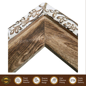 Factory Price Elegant Design Burnt White Antique Wall <b>Mount</b> Home Decoration Use Solid Mango Wood Photo <b>Frame</b> from India - Product Image 5