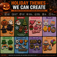 Fournisseurs OEM – Nouveaux patchs en chenille brodés personnalisés avec lettres et paillettes, style Halloween, pour vêtements, accessoires et cadeaux