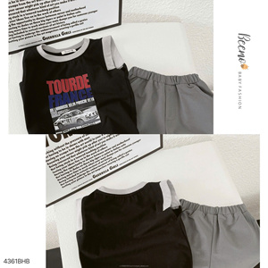 Ready to Ship New Design Summer Print <b>Shorts</b> Casual Toddler <b>Boys</b> Clothing Sets Little Kids Fashion Clothing - Product Image 5