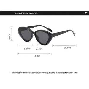 Gafas de Sol de Moda para Mujer al por Mayor 2025, Gafas de Sol Retro de Ojo de Gato Personalizadas, Gafas Triangulares Pequeñas - Product Image 4