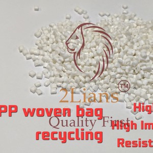 2Lians <b>PP</b> Non-Woven Fabric Recycled Injection Molding Grade Pellets White High Impact Resistance - Product Image 1