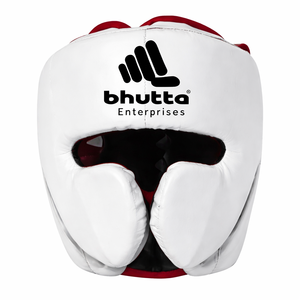 ชุดอุปกรณ์มวยอาชีพ ถุงมือหนังแท้ปักโลโก้ได้  พร้อมอุปกรณ์ป้องกันศีรษะและอุปกรณ์ป้องกันขาหนีบ สำหรับนักมวยฝึกซ้อมและการแข่งขัน - Product Image 3