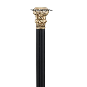<b>Prime</b> Quality Bamboo Wood Black Color Customized Shape and Size Luxury Handmade Walking Stick From Manufacturer Supply in India - Product Image 5