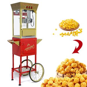 Carrello per Popcorn Vintage da 12oz con Ruote, Macchina Commerciale in Acciaio Inox Stile Cinema - Product Image 5