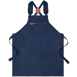Classic <b>Bib</b> <b>Apron</b> Canvas Front Pocket Waist <b>Apron</b> Cooking <b>Apron</b> For Men Women With Logo In Custom Colors - Product Image 4