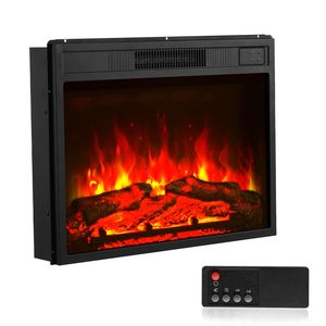 Caminetto Elettrico Moderno da Incasso a Parete da 23 Pollici, 3 Livelli di Luminosità Regolabili, Timer 24h, Telecomando, Materiale in Vetro - Product Image 1