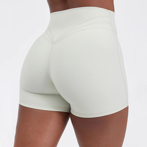 2026 New Ladies High Elastic Waist Breathable Quick Dry Compression Eco-Friendly Hot Casual Sport <b>Shorts</b> <b>Spandex</b>/Nylon Running - Product Image 1