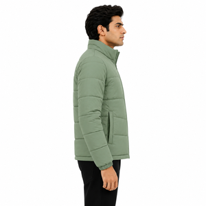 Chaquetas Acolchadas de Invierno para Hombre al por Mayor, Estilo Urbano, Personalizadas, con Cuello Alto, Manga Larga, Relleno de Poliéster, OEM - Product Image 2