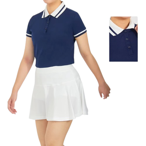 New Design Women Breathable Solid <b>Two</b> <b>Piece</b> Tennis Skirt <b>Set</b> - Product Image 6