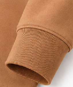 High-Quality 100% Cotton Winter Warm Fleece Hoodies Custom Men Thick Pullover Sweatshirts with Embroidery Kangaroo Pocket Hoodie - Product Image 4