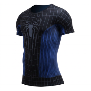 T-shirts de sport pour hommes de haute qualité, printemps 2021, fitness, séchage rapide, coupe régulière, compression, 100% coton - Product Image 3