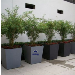 Jardinière ronde blanche moderne 2026 pour plantes d'intérieur, utilisation en centre commercial, design minimaliste, matériau PP - Product Image 2