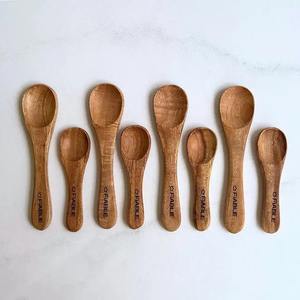 Juego de Cubiertos de Madera Premium, Utensilios de Bambú Ecológicos, Reutilizables, Hechos a Mano, Vajilla para Cocina y Comedor, Cubiertos Portátiles - Product Image 1