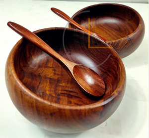 Bol à salade en bois écologique de haute qualité, prix direct usine, pour la maison - Product Image 4