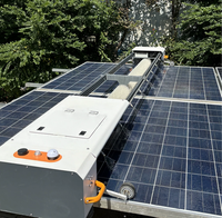 Robot de nettoyage de panneaux solaires suspendus télécommandé X6, nettoyage à sec et humide pour centrale photovoltaïque