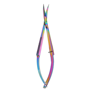 Ciseaux à cuticules en acier inoxydable de haute qualité, personnalisés, à pointe fine, pour la beauté et les sourcils, service OEM - Product Image 2