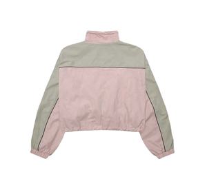 Chaqueta Cortavientos de Nailon con Capucha, Transpirable e Impermeable para Mujer, Talla Grande, Diseño Color Block - Product Image 2