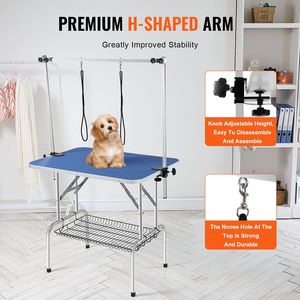 Supporto Pieghevole per Toelettatura Animali Domestici di Taglia Media e Piccola, 36 x 24 Pollici, Stazione per Toelettatura Cani con Due Bracci a Morsetto, Materiale in Nylon, Alimentazione a Corrente - Product Image 4