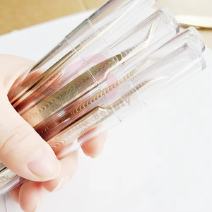 แหนบต่อขนตาทองคำขายส่ง แหนบต่อขนตาแบบกำหนดโลโก้เอง แหนบต่อขนตาแบบ Volume แหนบต่อขนตาความแม่นยำสูง - Product Image 4