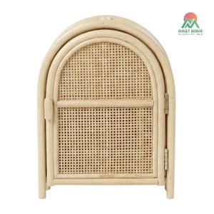 Armoire en rotin Nhat Minh avec 2 étagères, design rustique, écologique, pour bébés et enfants - Product Image 2