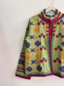 Chaqueta Boho de Algodón Bordado, Transpirable, Estilo Vintage, Chaqueta de Estilo Bohemio para Usar en la Calle - Product Image 2