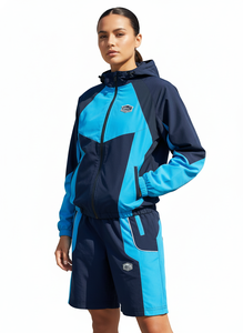 Men's Plus Size Casual Windbreaker <b>Jacket</b> Set, Stylish <b>Zipper</b> <b>Jacket</b>, Wholesale Custom polyester windbreaker Sets - Product Image 6