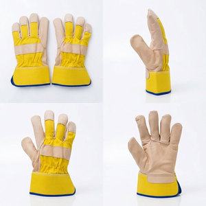 Gants de sécurité robustes JNM SAFETY JNM-377 en cuir de vachette avec manchette de sécurité, résistants à la chaleur, antidérapants, lisses, pour usage domestique et industriel - Product Image 5