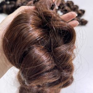 Super Haute Qualité Cheveux Humains Vietnamiens Bouncy Cheveux Bouclés Meilleur Prix de Gros Tendance Couleur Brun Prix Compétitif - Product Image 3