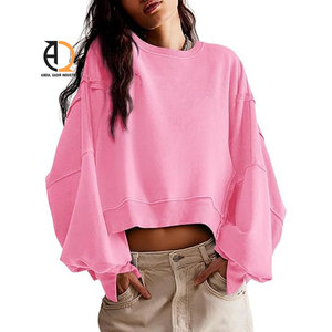 Sudadera Ligera de Felpa para Mujer, Estilo Crop Top - Product Image 5