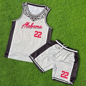 Nouvel ensemble de maillots de basket-ball sublimés personnalisés, uniforme de basket-ball pour hommes, kit de basket-ball vierge, tenue d'entraînement d'équipe, OEM ODM - Product Image 1