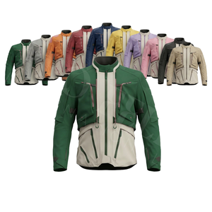 Customized Genuine Leather Motorcycle Jacket with Zipper Pockets Stylish Riders Waterproof Windproof Durable Biker Moto Jackets - Product Image 1