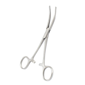 Pinzas Hemostáticas Manuales de Acero Inoxidable Alemán de Alta Calidad, Rectas y Curvas, Instrumentos Quirúrgicos Veterinarios de Laboratorio, Clase II - Product Image 4