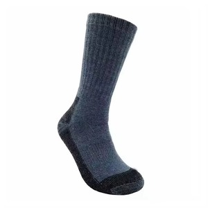 Calcetines Deportivos de Lana y Nailon Transpirables para Senderismo y Actividades al Aire Libre para Adultos, Diseño Tejido de Color Sólido para Otoño - Product Image 2