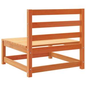 Juego de sofás de jardín de madera de pino maciza de color marrón cera de 6 piezas - Product Image 6