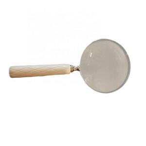 Nouvelle arrivée laiton corne loupe anneau meilleure lentille de lecture pour les personnes âgées or livre et lecteur de journaux loupe - Product Image 4