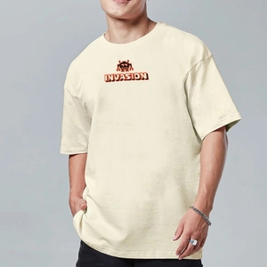 T-shirt de fitness pour homme à col rond, impression numérique, 100% polyester coton, respirant, séchage rapide - Product Image 1