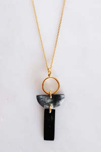 Natural horn crafted Necklace Geometric Pendant Bohemia Style Unisex Jewelry Set women neck wear jewelry - Product Image 3