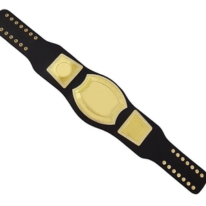 Ceinture de championnat de lutte en laiton et zinc noir de qualité supérieure, ceinture de titre d'arts martiaux, sangle de vainqueur de match pour cérémonie événementielle - Product Image 1