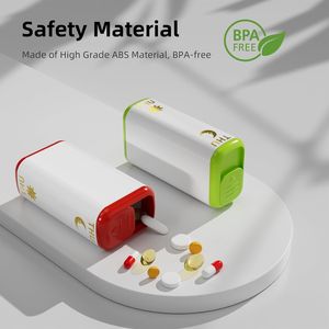 Organizzatore Portatile di Medicinali Giornalieri AM/PM, Portapillole Settimanale da Viaggio per 7 Giorni con Funzione Doppio Orario per Conservazione Vitamine - Product Image 2