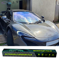 Film Caméléon Violet 80% pour Vitres de Voiture – Autocollant Décoratif et Protecteur Solaire pour Changement de Couleur du Verre