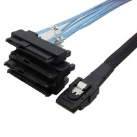 Cable Mini SAS SFF-8087 a 4 SFF-8482 con alimentación SATA