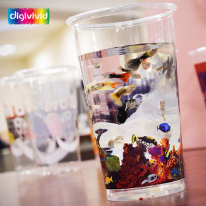 Gobelet en plastique PP à paroi simple de 135 mm, 500 ml, 90 mm, de haute qualité, faible quantité, impression couleur pour fête de vacances, logo personnalisé, plusieurs logos - Product Image 5