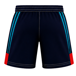 Conjunto de Camiseta y Pantalones Cortos de Rugby Personalizados en Negro, Rojo y Azul, Cuello en V, Uniforme de Equipo Transpirable, Ropa Deportiva de Entrenamiento Personalizada - Product Image 5