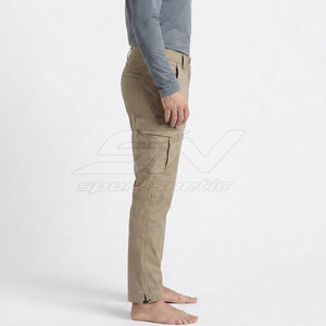 Pantalon de randonnée respirant pour homme avec construction extensible, poches zippées sécurisées, genoux articulés et coupe ajustée pour l'extérieur - Product Image 6