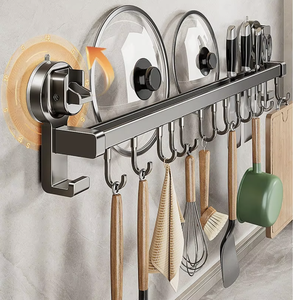 OEM/ODM Vietnam Étagère de rangement murale sans perçage à ventouse pour cuisine et salle de bain - Product Image 4