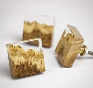 Boutons de porte en bois et résine faits à la main pour commodes, tiroirs, armoires, meubles et améliorations de la maison - Product Image 6
